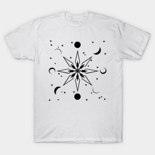 MANDALA PHASES OF THE MOON T-Shirt